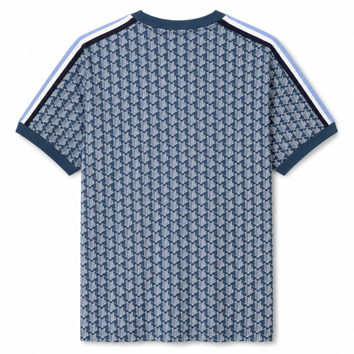 PLAYERA LACOSTE MONOGRAM AZUL