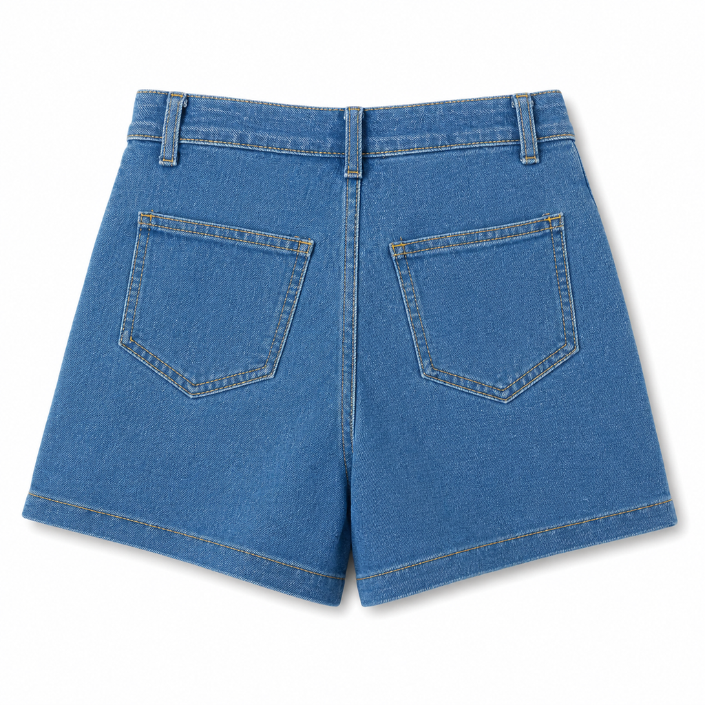 Falda Corta Denim Cargo