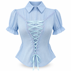 Blusa Corset Romántica con listón