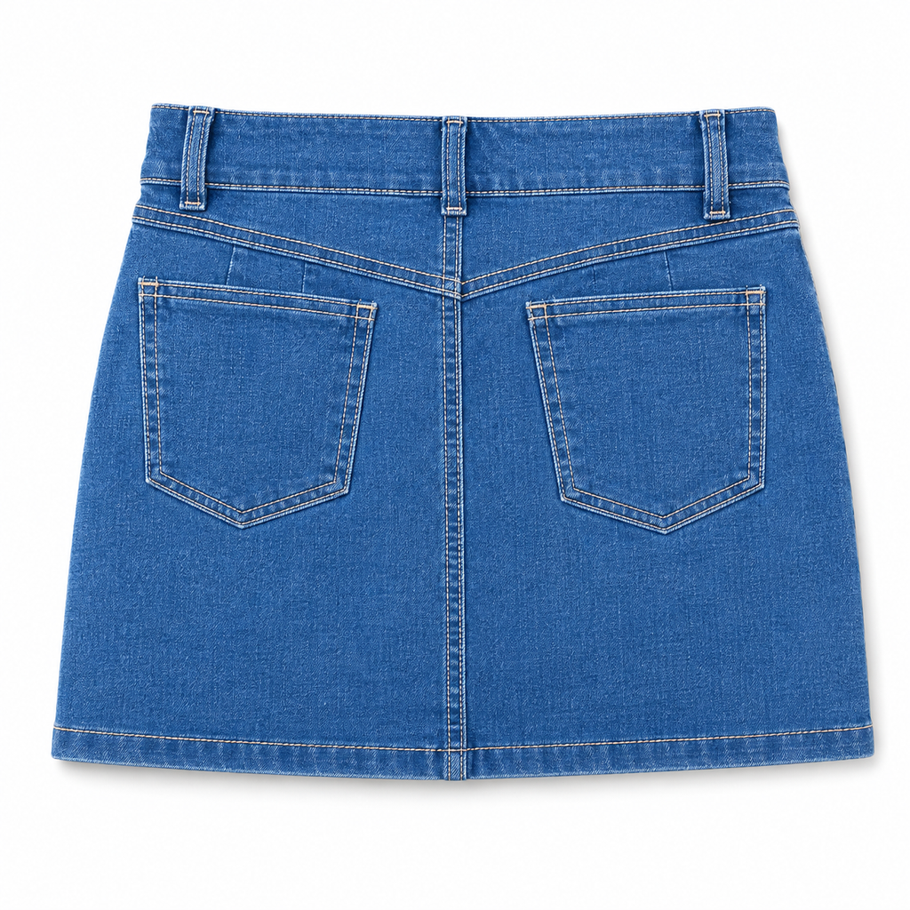 Falda Denim Cereza