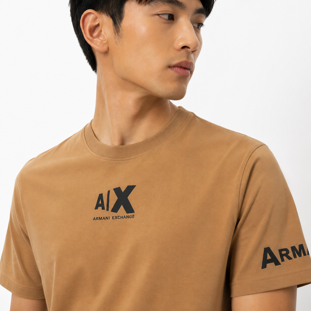 PLAYERA AlX LOGO PRINT CAMEL