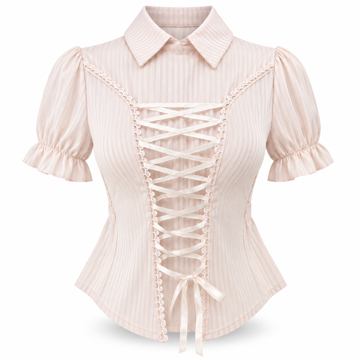 Blusa Corset Romántica con listón