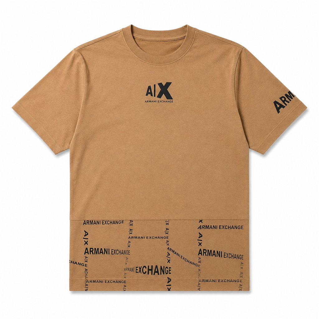 PLAYERA AlX LOGO PRINT CAMEL