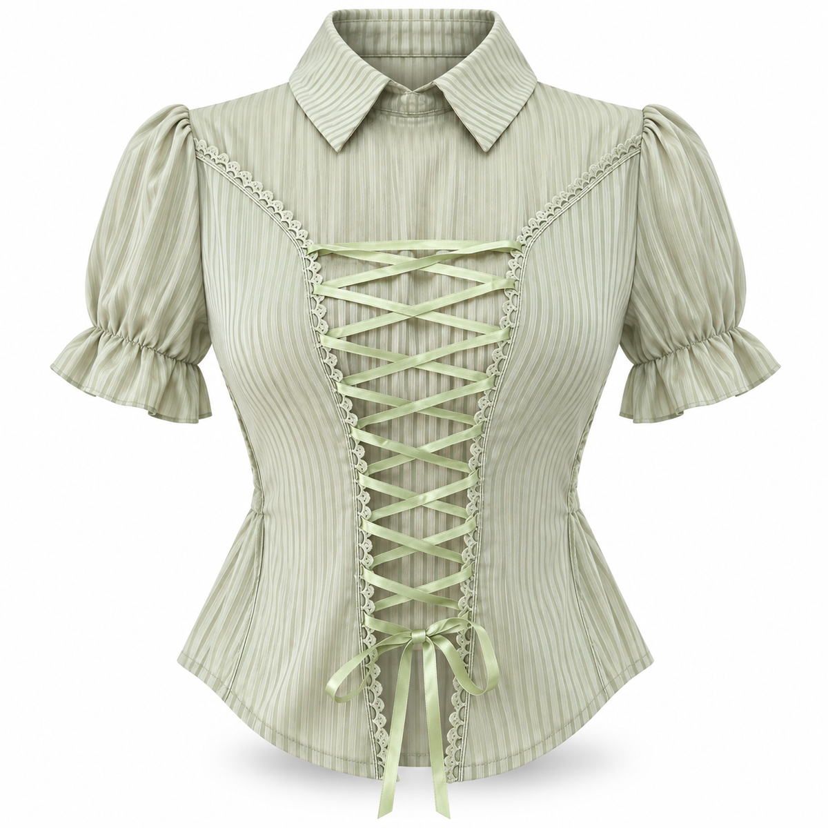 Blusa Corset Romántica con listón