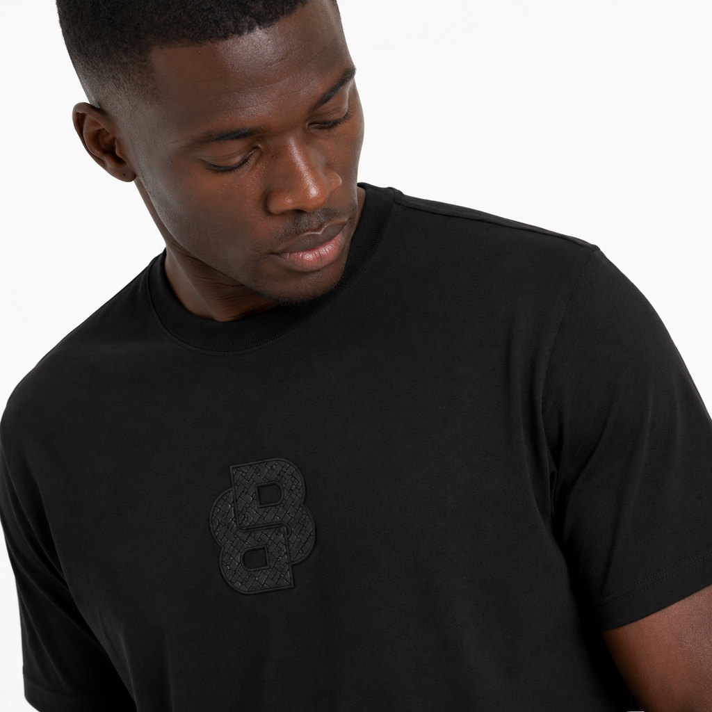 PLAYERA BOSS MONOGRAM BLACK