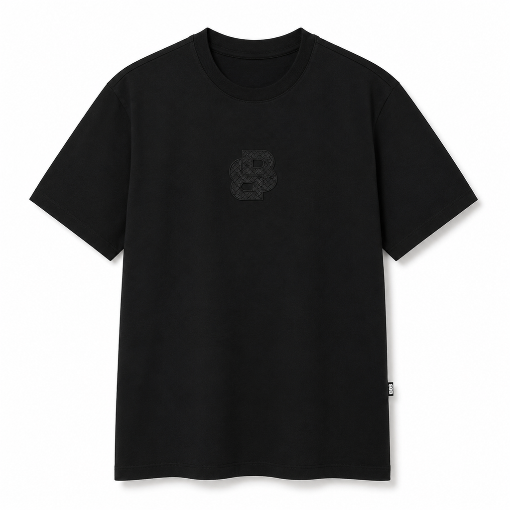 PLAYERA BOSS MONOGRAM BLACK